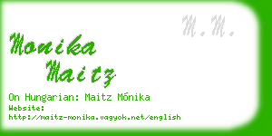 monika maitz business card